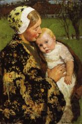 Gari-Julius Melchers Motherhood Germany oil painting art